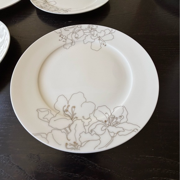 Circa fine bone China serving dessert or salad plates set of 10 - Picture 4 of 7